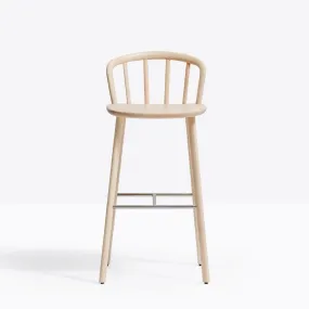 Pedrali Nym 2839 stool in solid ash wood