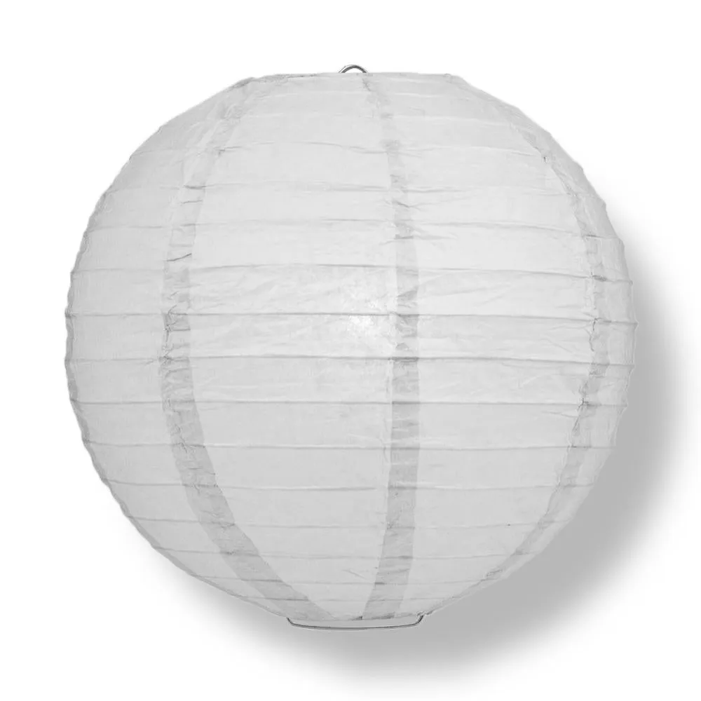 Premium 12-Piece Stone Gray Paper Lantern Party Pack Set