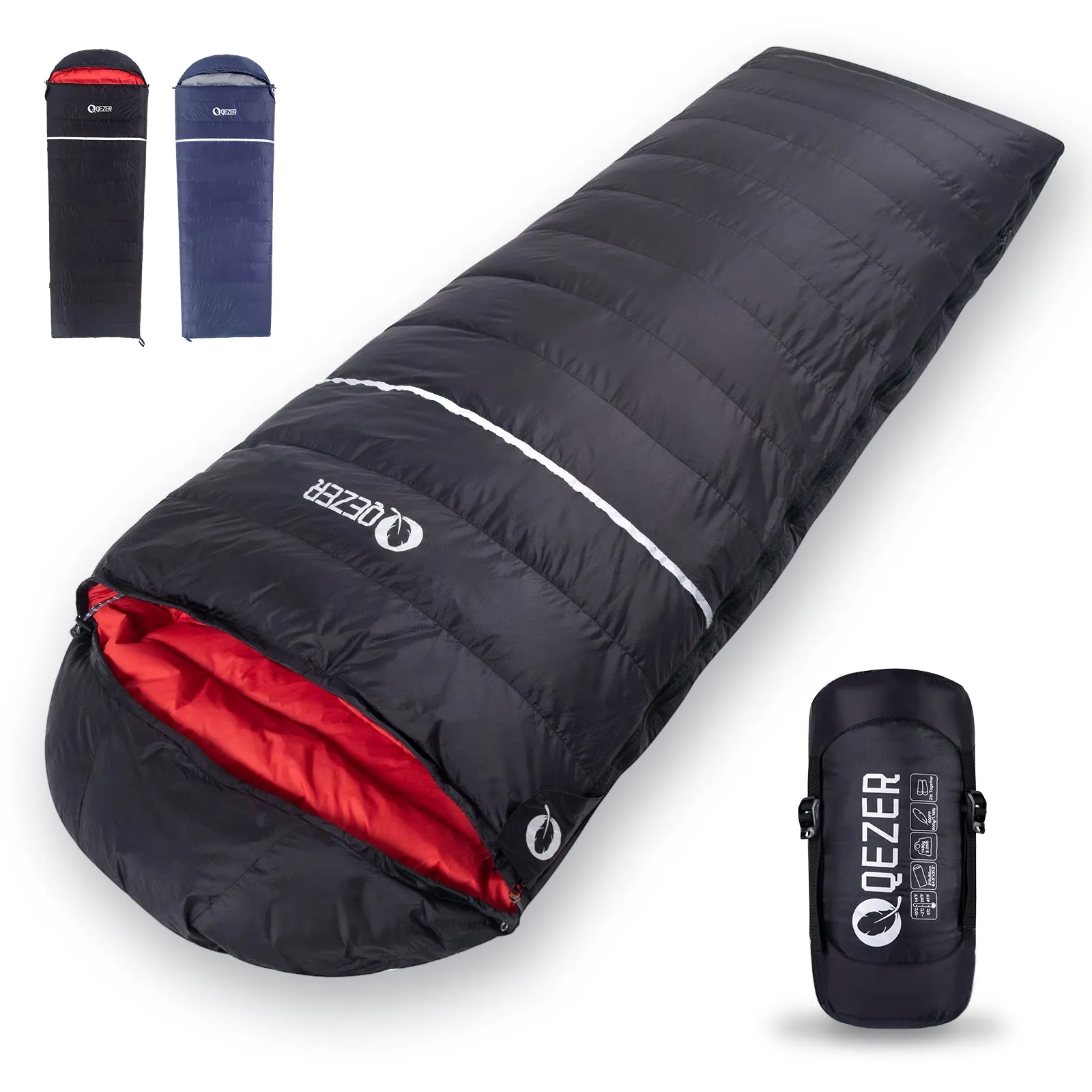 QEZER Rectangular Down Sleeping Bag（QDE-800）