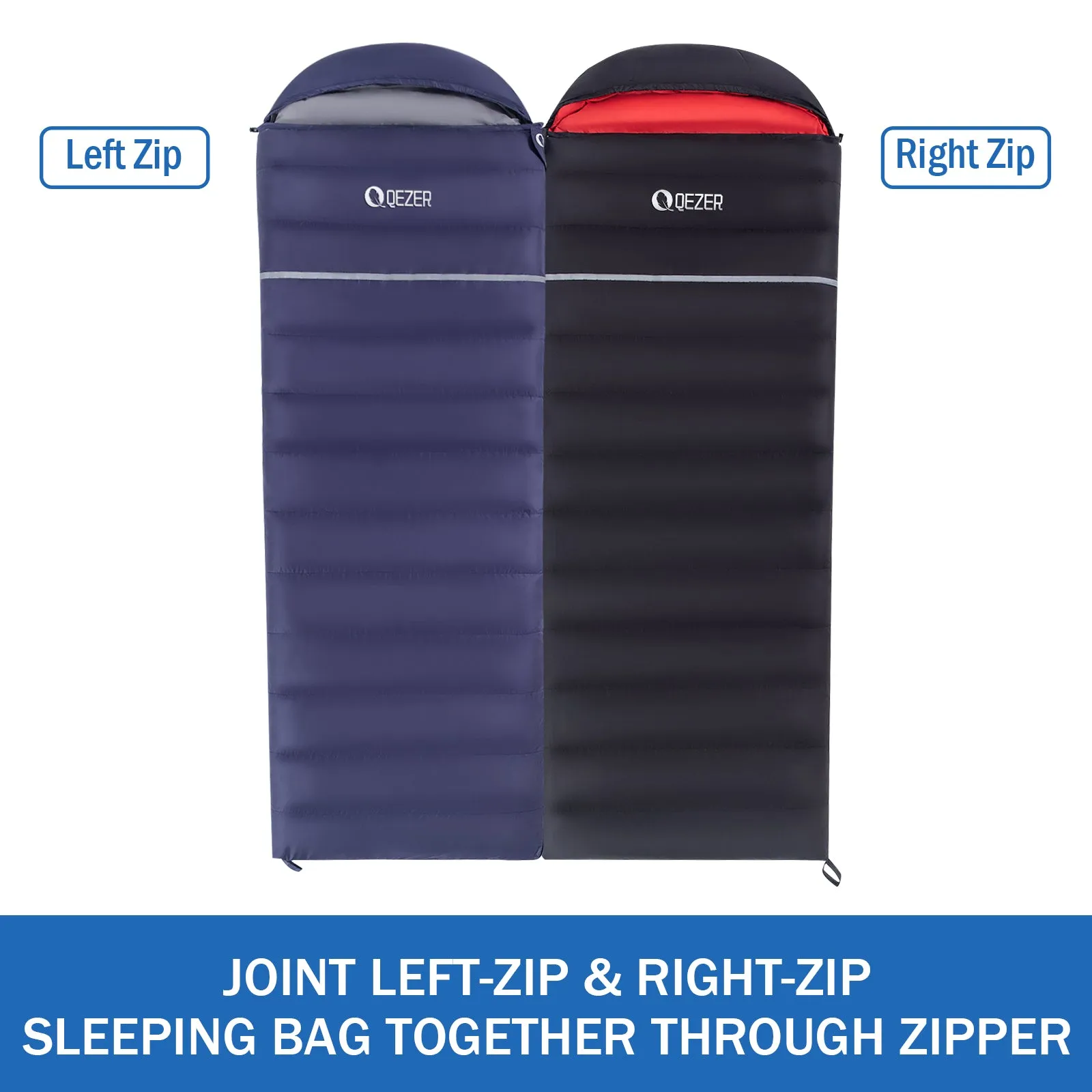QEZER Rectangular Down Sleeping Bag（QDE-800）