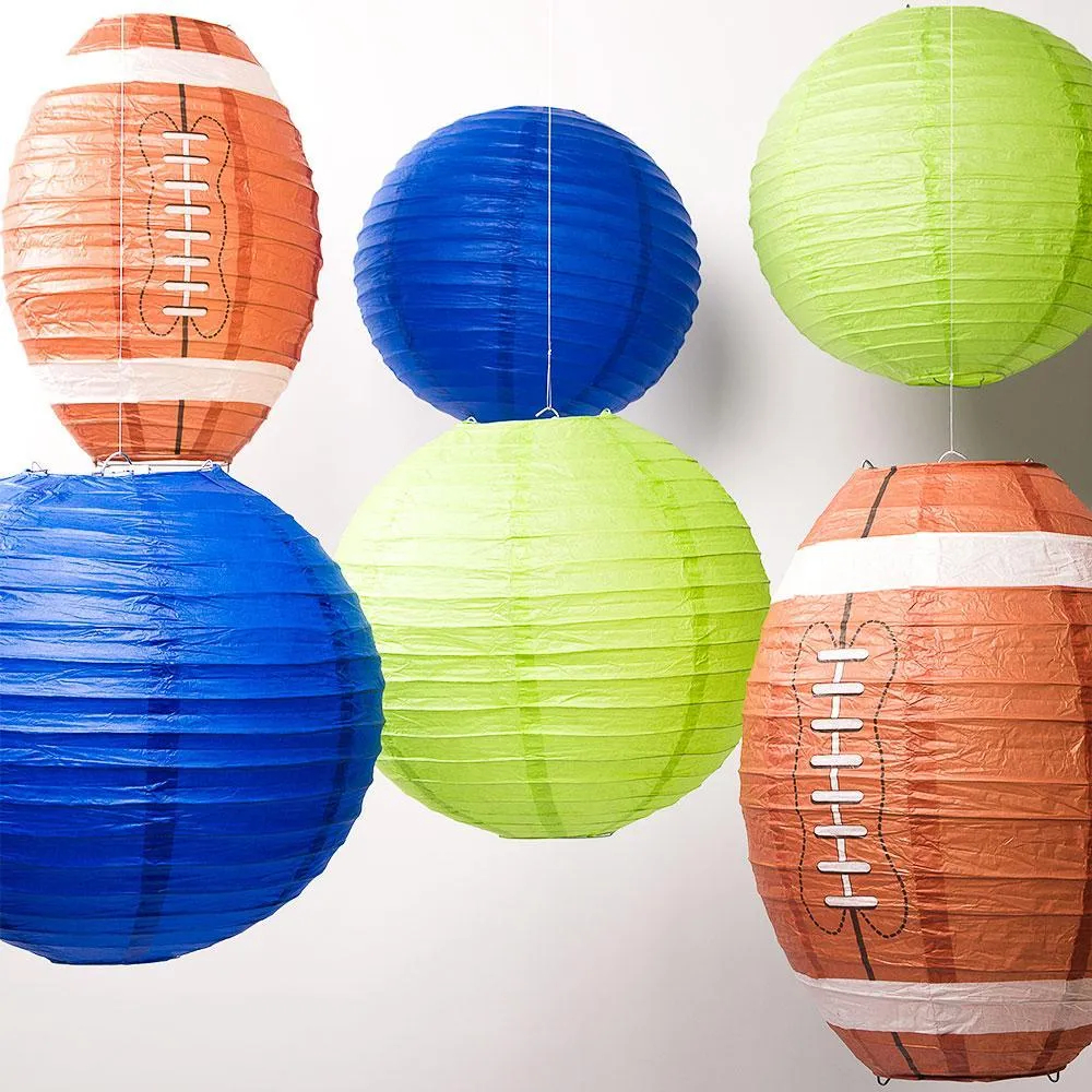 Seattle Pro Football Paper Lanterns 6pc Combo Tailgating Party Pack (Blue/Green) - by PaperLanternStore