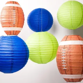 Seattle Pro Football Paper Lanterns 6pc Combo Tailgating Party Pack (Blue/Green) - by PaperLanternStore