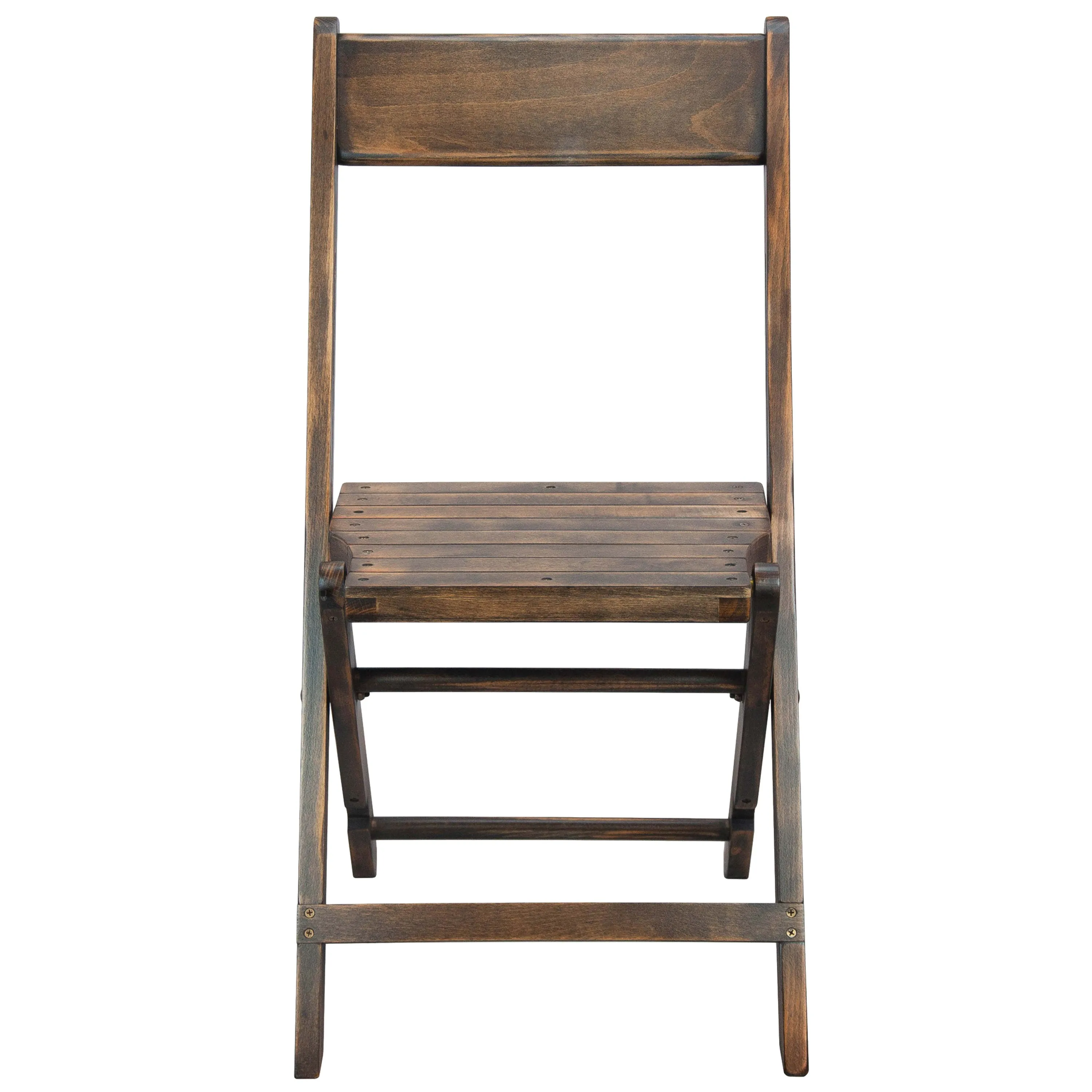 Slatted Wood Folding Special Event Chair, Set of 4