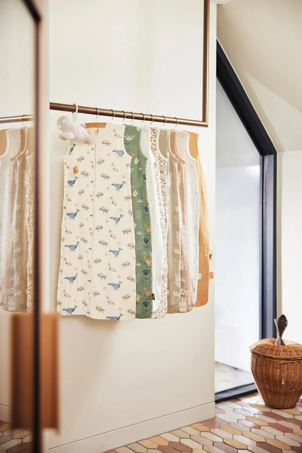 Sleeping Bag Jersey 70cm Retro Flowers
