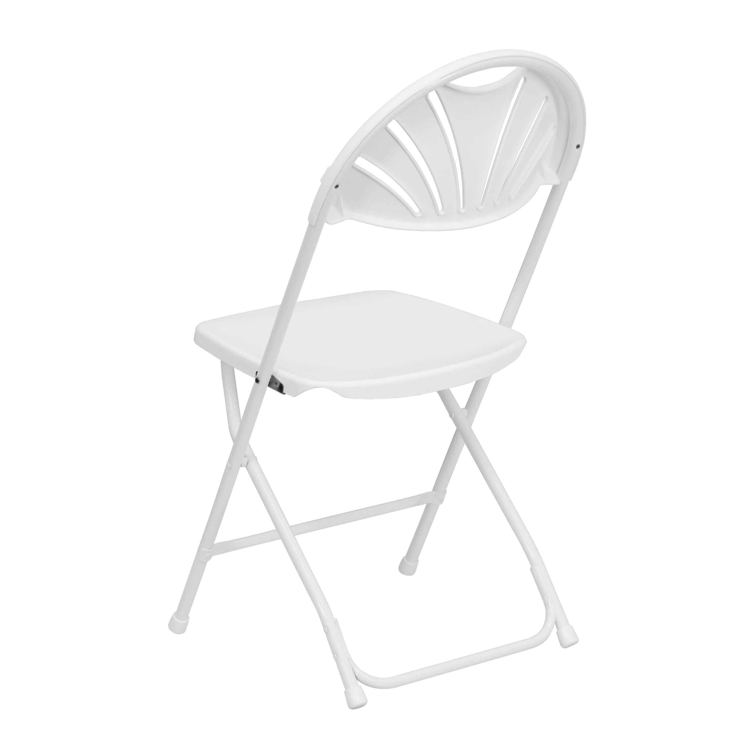 White Plastic Folding Chair 2-LE-L-4-WHITE-GG