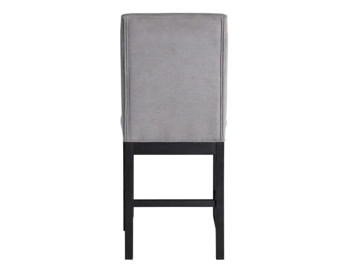 Yves 24″ Counter Stool, Grey Upholstered